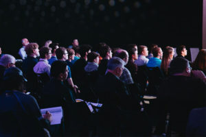People sitting at a conference