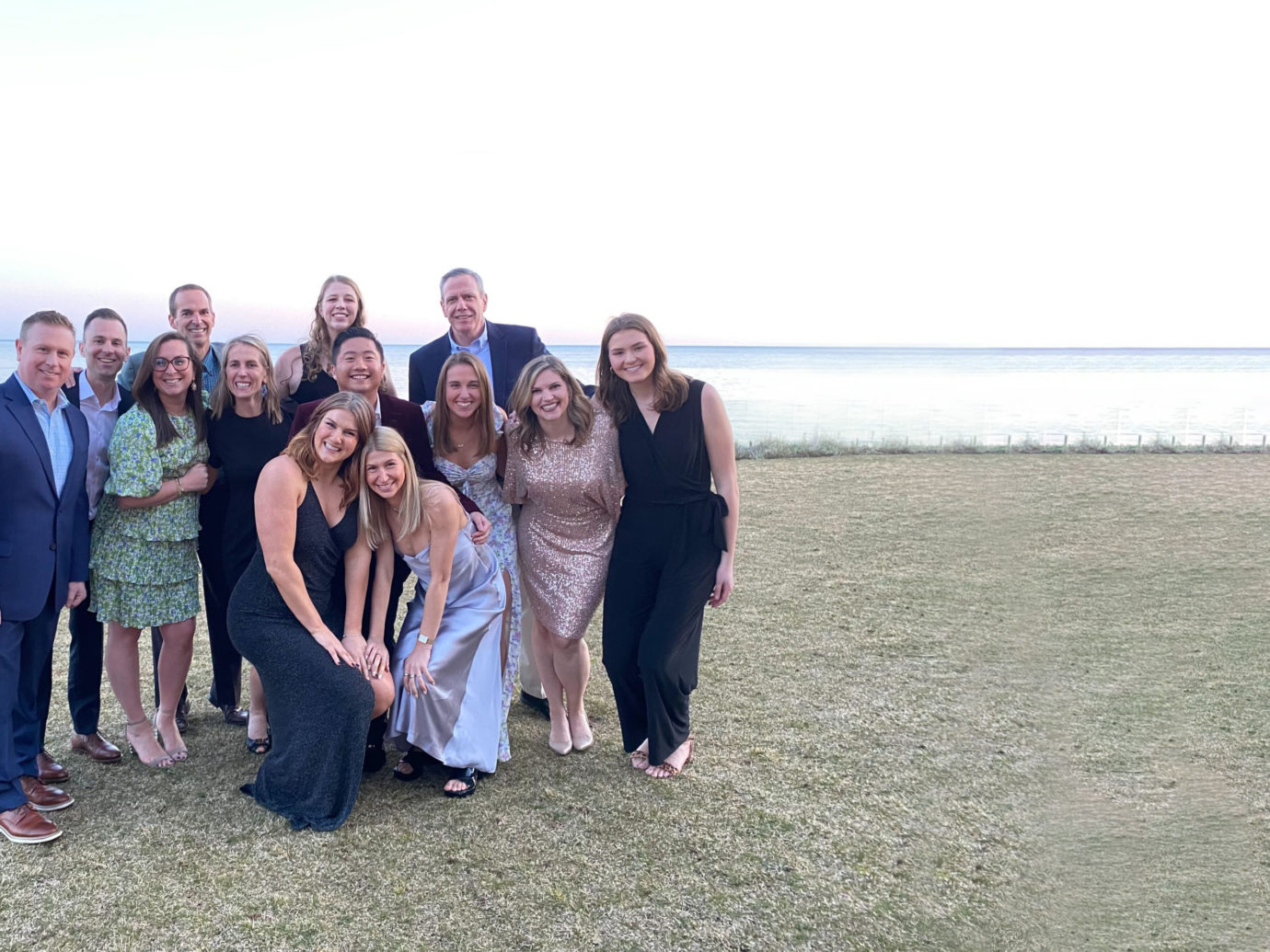 Bowdoin team at a formal event