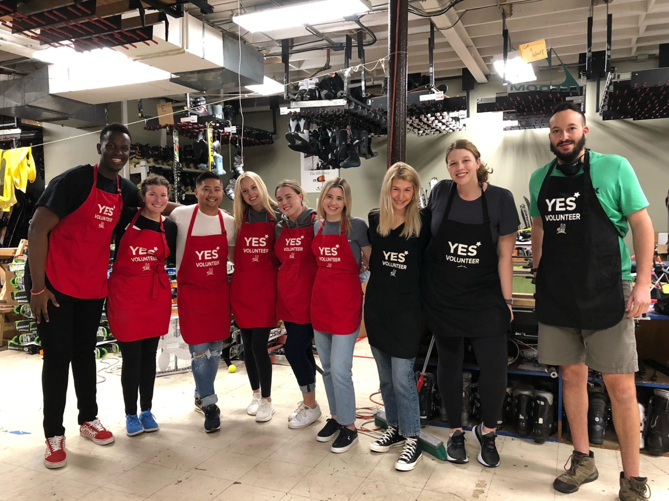 Bowdoin team community volunteering